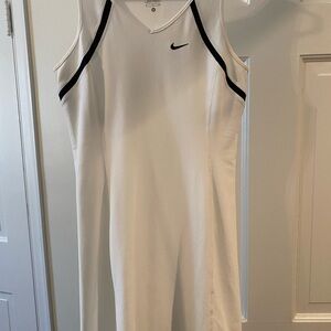 Nike Dri-FIT White and Black Tennis Dress